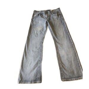 TK Axel Slim Boot Jeans Mens 36x32 Blue Denim Stretch Medium Wash